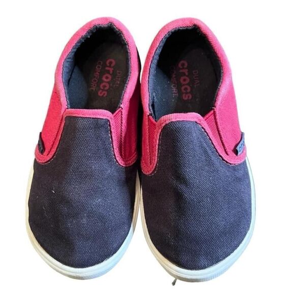 Unisex Crocs Slip-On Shoes - Size 9c - Blue/Red - Picture 1 of 6